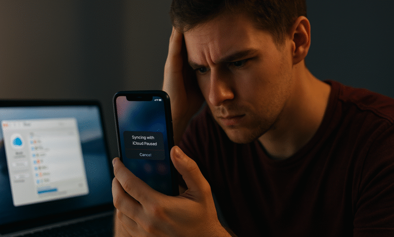 “Syncing with iCloud Paused”