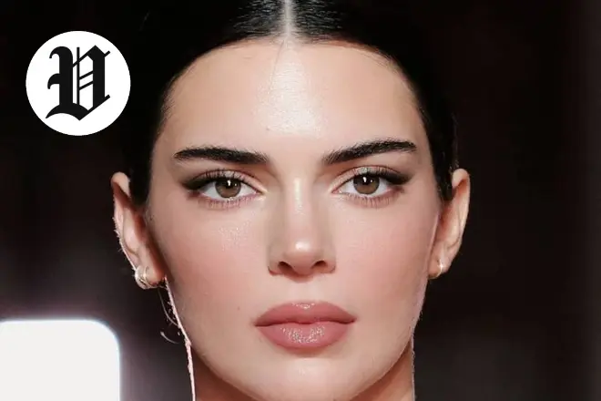 Kendall Jenner close-up portrait showcasing natural beauty and elegance