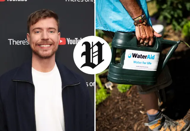 MrBeast supporting WaterAid through his charity and philanthropy projects