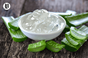 Aloe vera gel overnight mask for dark spots.