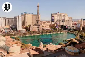 Daytime view of Las Vegas Strip and Bellagio fountains – Best Time to Visit Las Vegas