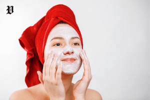 Gentle exfoliation routine for dark spots.