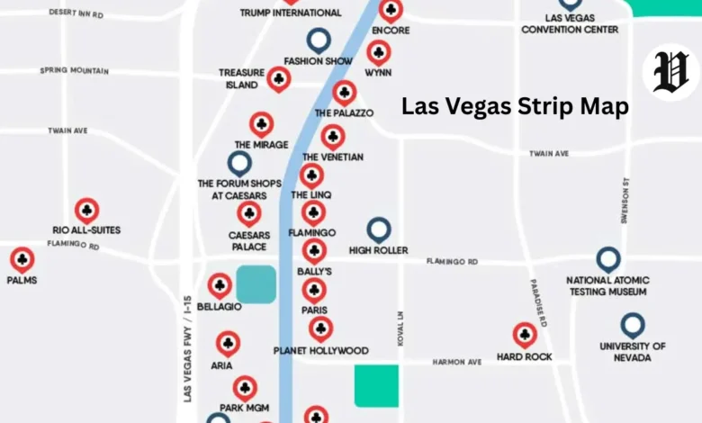 Las Vegas Strip Map