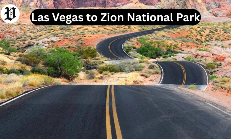 Las Vegas to Zion National Park road trip scenic desert highway.