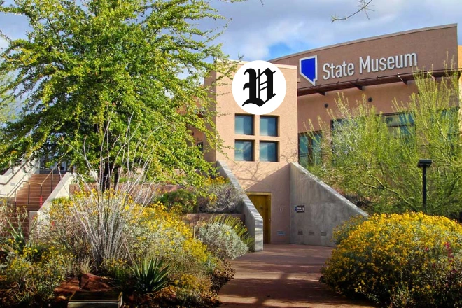 Museums in Las Vegas Nevada – State Museum building with desert landscaping