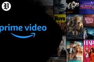 Prime Video platform showcasing a collage of trending titles and new movies available for streaming.